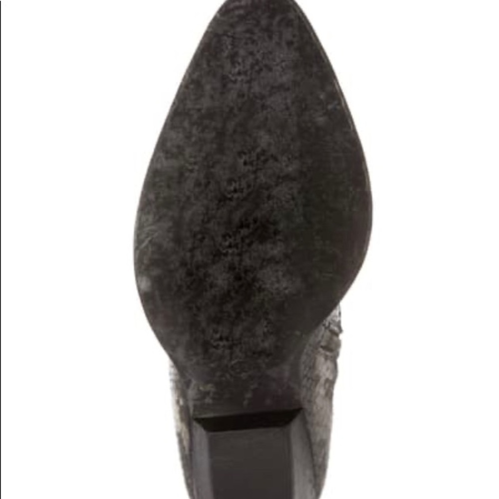 All Saints Embossed Leather Bootie New - Picture 7 of 8